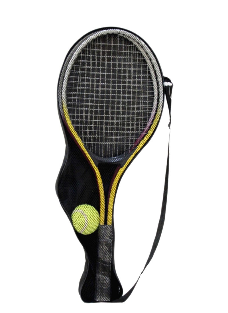 Aluminum tennis set for two people with a ball