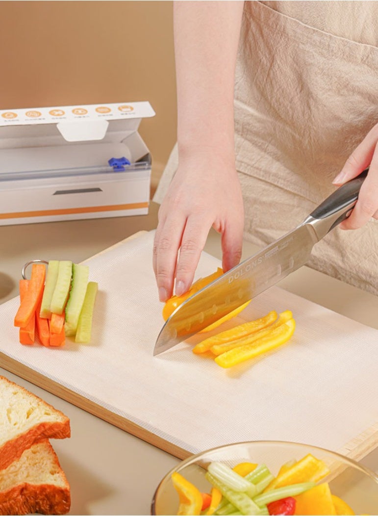 هومستر ألواح القطع القابلة للتخلص 10PCS، ألواح قطع EVA المضادة للانزلاق مع 99.9 ٪ مضاد للبكتيريا، لوحة فصل الطعام الخام والمطبوخ، لوحة إعداد طعام الأطفال مع صندوق القاطع - Image 4