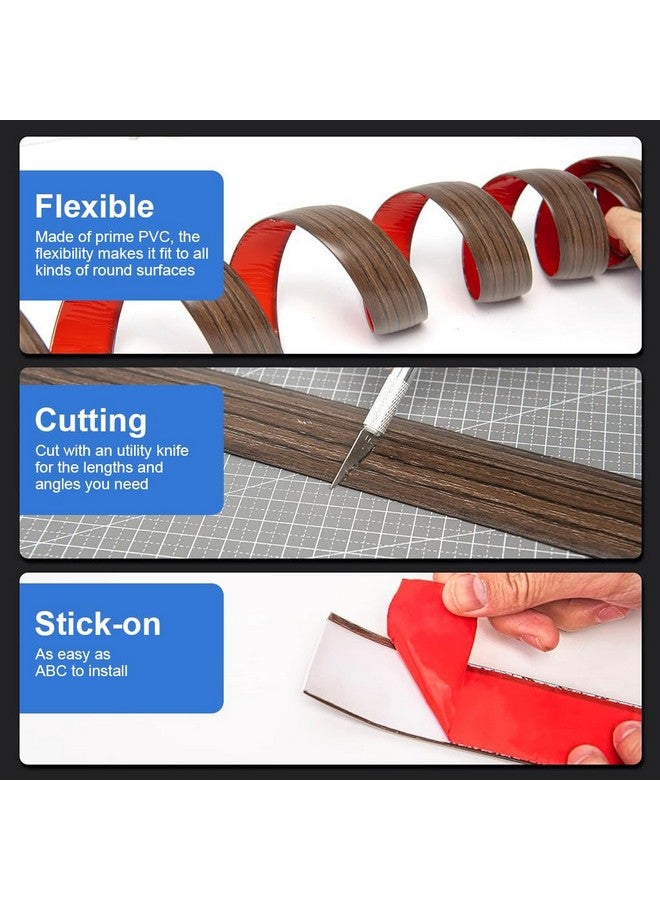 HASTHIP شريط انتقال الأرضية HASTHIP®، شريط لاميني ذاتي اللصق، شريط فاصل أرضي مسطح لربط الفجوات بين الأرضيات، عتبة السجاد، بلاط الأرضيات (47.2 × 1.57 بوصة، بني) - Image 4