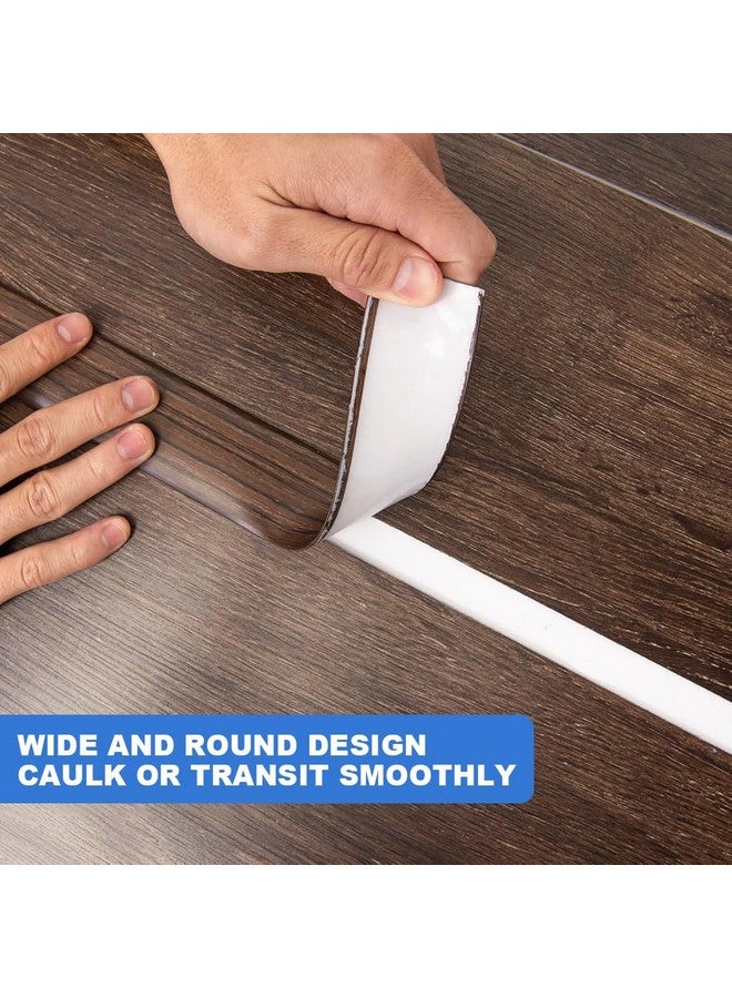 HASTHIP شريط انتقال الأرضية HASTHIP®، شريط لاميني ذاتي اللصق، شريط فاصل أرضي مسطح لربط الفجوات بين الأرضيات، عتبة السجاد، بلاط الأرضيات (47.2 × 1.57 بوصة، بني) - Image 5