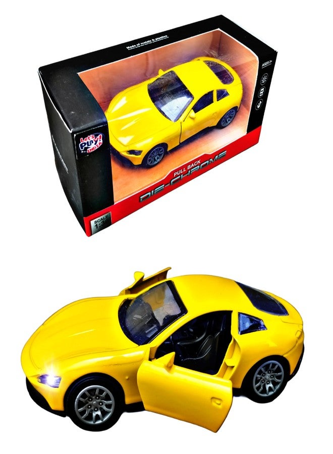 روحاني سيارة لعبة RUHANI المعدنية من طراز Innova تعمل بالسحب للخلف مع صوت وإضاءة وأبواب قابلة للفتح للأطفال بمقياس 1:36 (أصفر) - Image 1