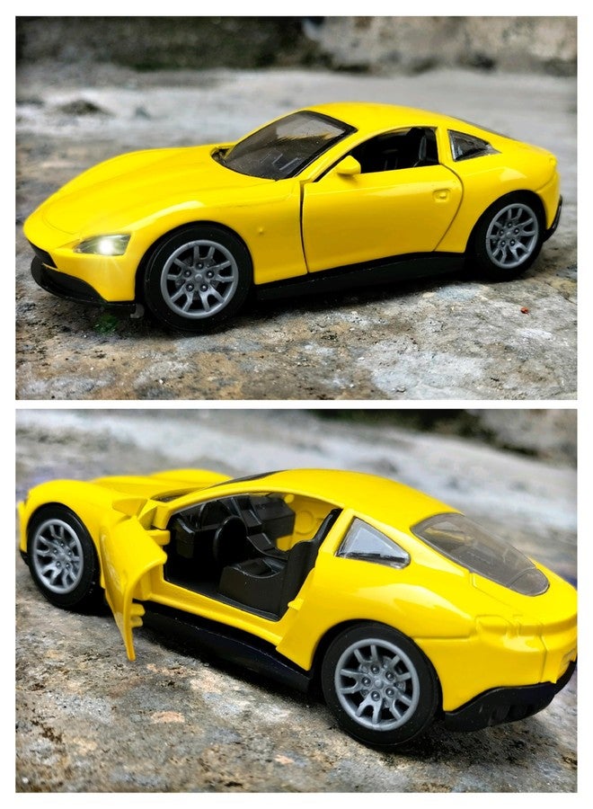 روحاني سيارة لعبة RUHANI المعدنية من طراز Innova تعمل بالسحب للخلف مع صوت وإضاءة وأبواب قابلة للفتح للأطفال بمقياس 1:36 (أصفر) - Image 2