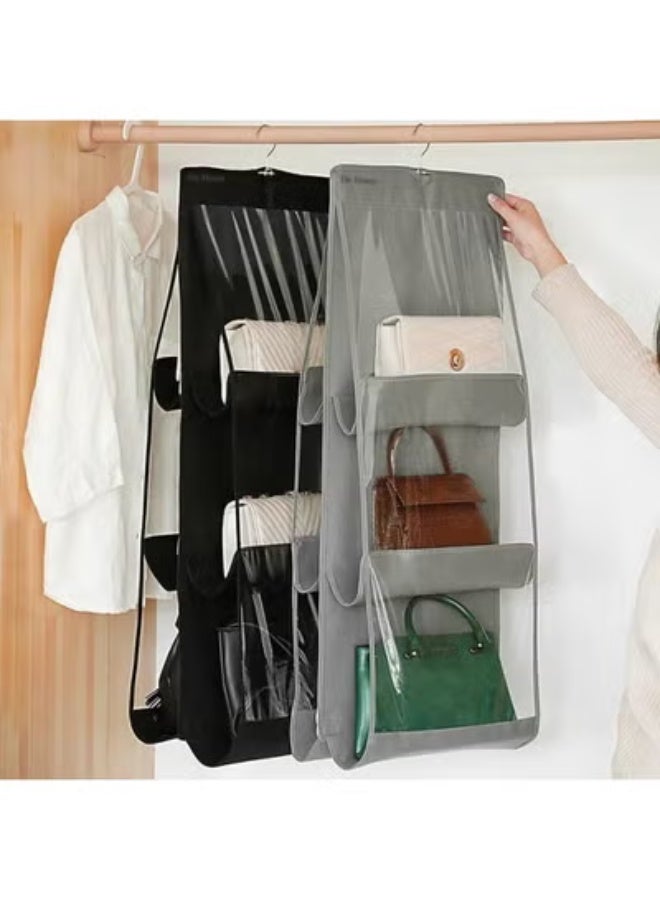 Foldable Hanging Storage Bag Handbag Organizer Multi-colour - Image 2