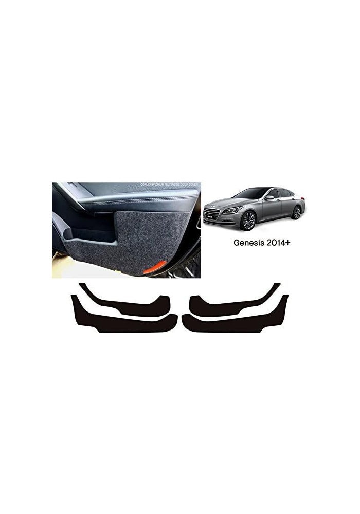 Convoy غطاء مضاد للخدش من قماش الفelt الفاخر لأبواب هيونداي جينيسيس - Image 2