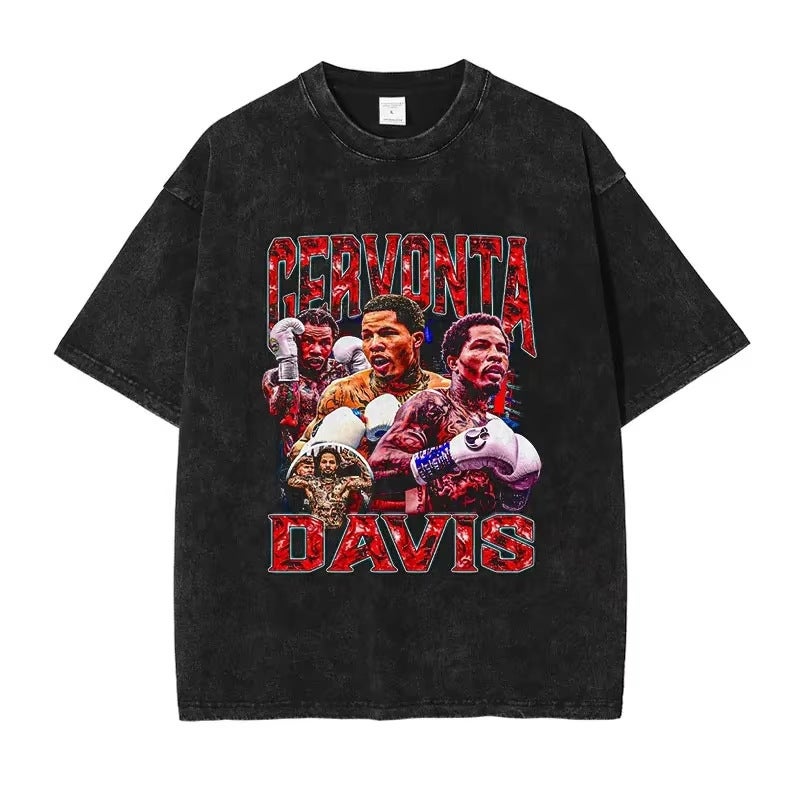 Tank Gervonta Davis Men'S T-Shirts Vintage Washed Ali Jr T S - Image 1