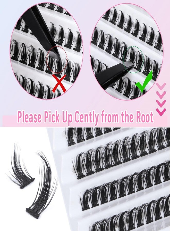 Geeneiya [Wholesale-Only 100 Pack] Geeneiya Spikes Manga Lash Clusters D Curvature Wispy Cluster Eyelash Extensions Natural Eyelash Clusters DIY Lash Extension Kit, - Image 4