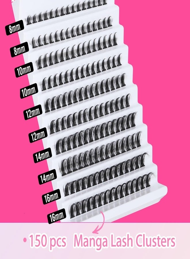 Geeneiya [Wholesale-Only 100 Pack] Geeneiya Spikes Manga Lash Clusters D Curvature Wispy Cluster Eyelash Extensions Natural Eyelash Clusters DIY Lash Extension Kit, - Image 5