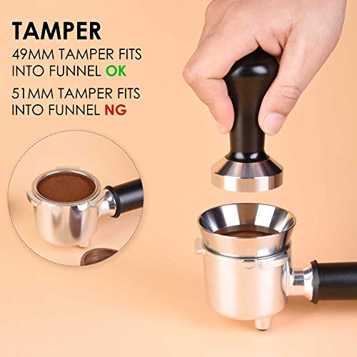 MATOW Stainless Steel Espresso Dosing Funnel Compatible with 51mm Portafilter - Image 5