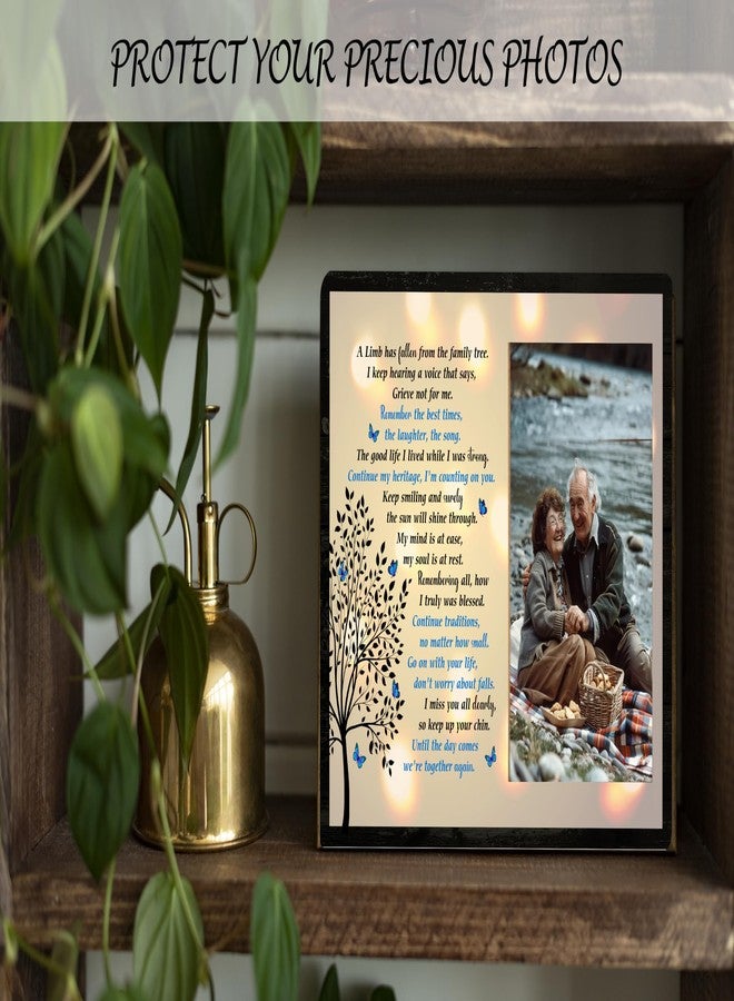 Jusitakeet Memorial Picture Frame Gift, In Memory of Loved One Gifts, Memory Picture Frame for Loss Loved Ones Mother Father Grandma Grandpa Wife Husband, In Loving Memory Picture Frames, A Limb Has Fallen -B08 - Image 5