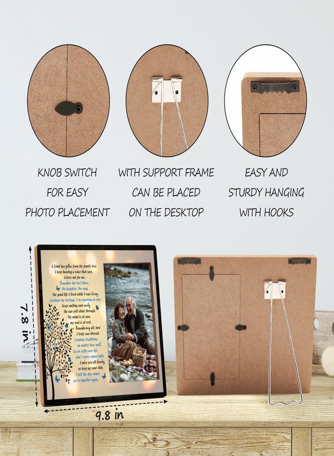 Jusitakeet Memorial Picture Frame Gift, In Memory of Loved One Gifts, Memory Picture Frame for Loss Loved Ones Mother Father Grandma Grandpa Wife Husband, In Loving Memory Picture Frames, A Limb Has Fallen -B08 - Image 2