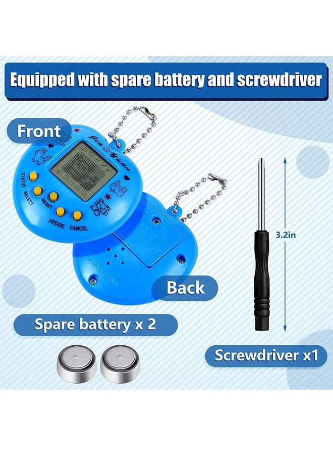 Excefore - 4 Pcs Virtual Pets Keychain, Virtual Electronic Digital Pets Keychain, Game Keyring, Retro Handheld Game, Machine Nostalgic 90s Toy for Boys Girls Party Favor - Image 1