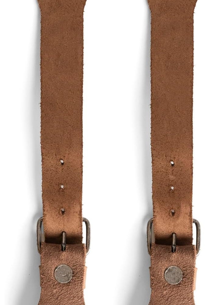 Hide & Drink Sturdy Durable Leather Single Spur Straps - Set of 2 for Cowboy Boots - Handmade Bourbon Brown - Image 4