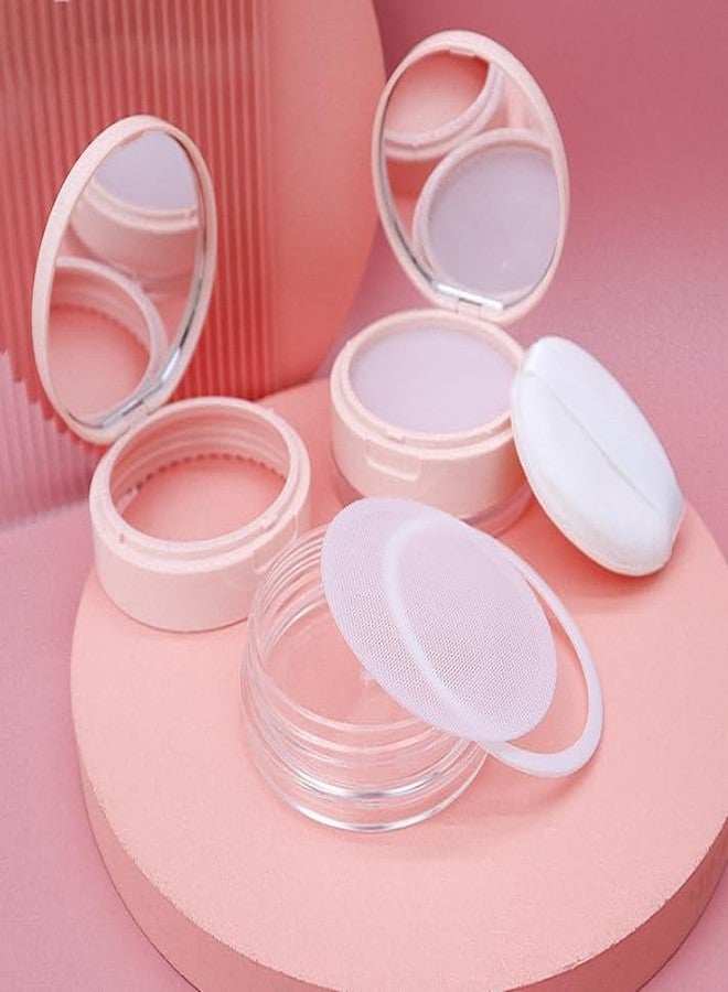 Feilguee 1PCS Portable Powder Compact Case Leak-free Reusable Plastic Powder Container Sponge Powder Puff Elasticated Net Sifter, DIY Foundation Makeup Tool(10g/0.35oz) - Image 5