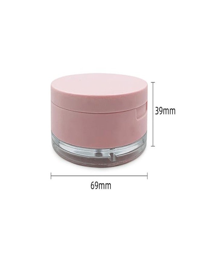 Feilguee 1PCS Portable Powder Compact Case Leak-free Reusable Plastic Powder Container Sponge Powder Puff Elasticated Net Sifter, DIY Foundation Makeup Tool(10g/0.35oz) - Image 2