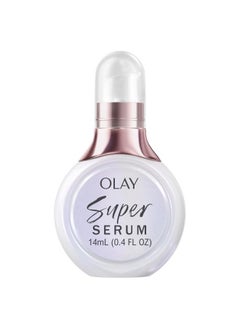 Olay Super Serum Trial Size 5In1 Lightweight Resurfacing Face Serum 0.4 Fl Oz Smoothing Skin Care Treatment With Niacinamide Vitamin C Collagen Peptide Vitamin E And Aha  - Image 1