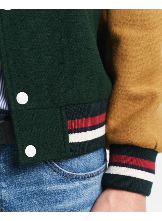GANT WOOL BLEND VARSITY JACKET - Image 3