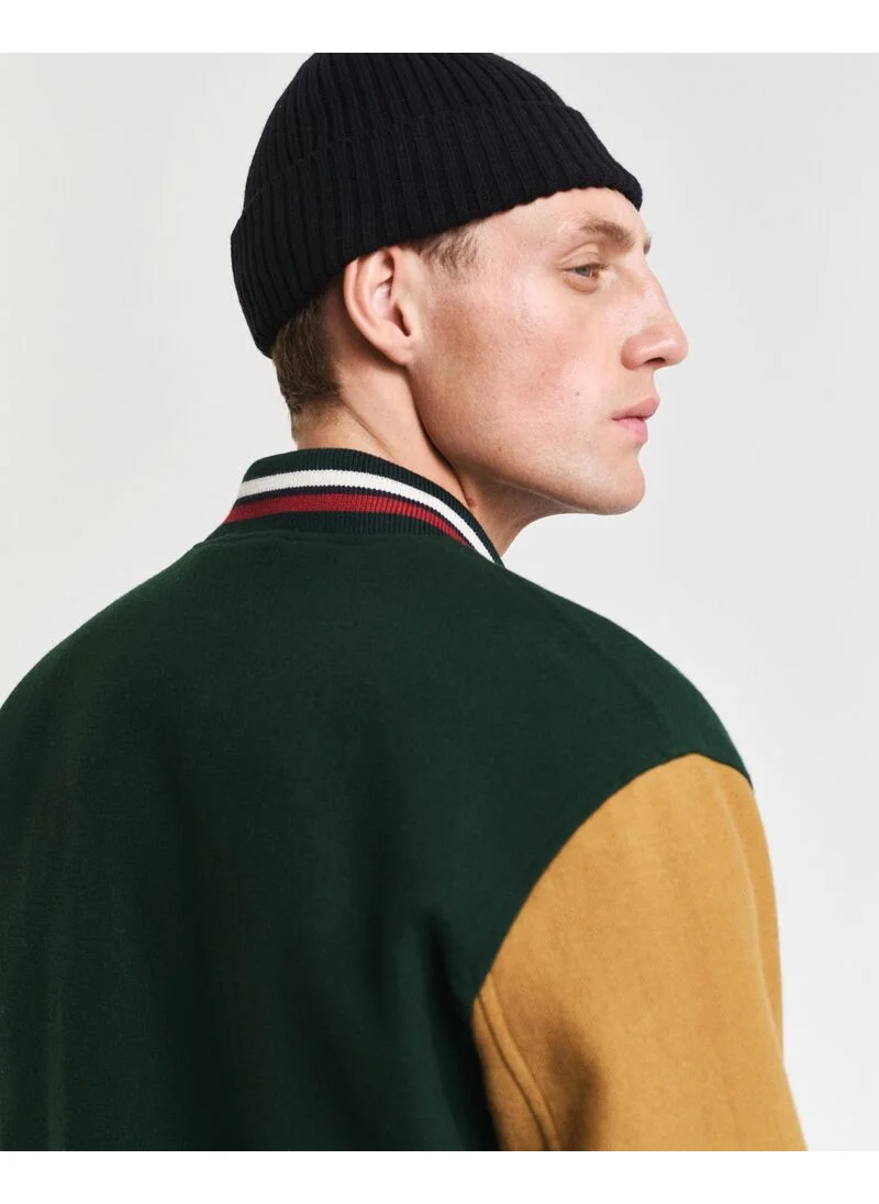 GANT WOOL BLEND VARSITY JACKET