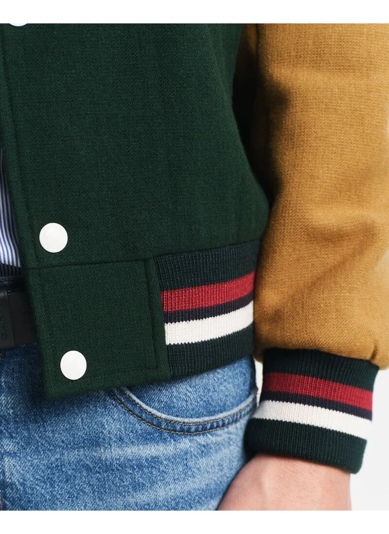 GANT WOOL BLEND VARSITY JACKET