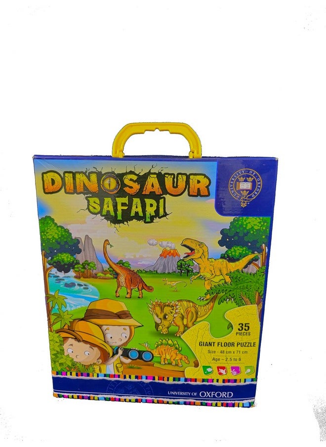 UNIVERSITY OF OXFORD - Dinosaur Safari Giant Floor Puzzle,Puzzles For Kids, Jigsaw Floor Puzzle, For Kids 3+ - Image 1