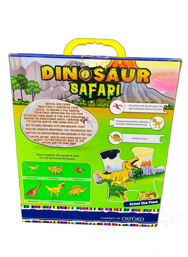 UNIVERSITY OF OXFORD - Dinosaur Safari Giant Floor Puzzle,Puzzles For Kids, Jigsaw Floor Puzzle, For Kids 3+ - Image 1