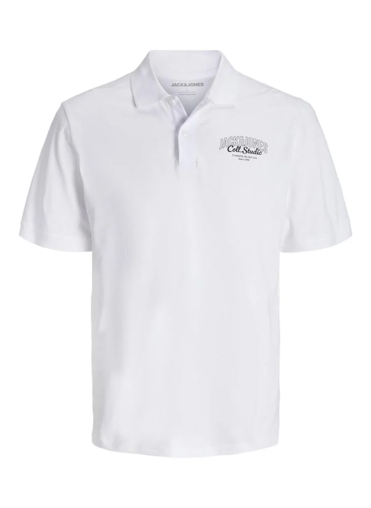 جاك وجونز جونيور Kids Jjmakoto Logo Polo