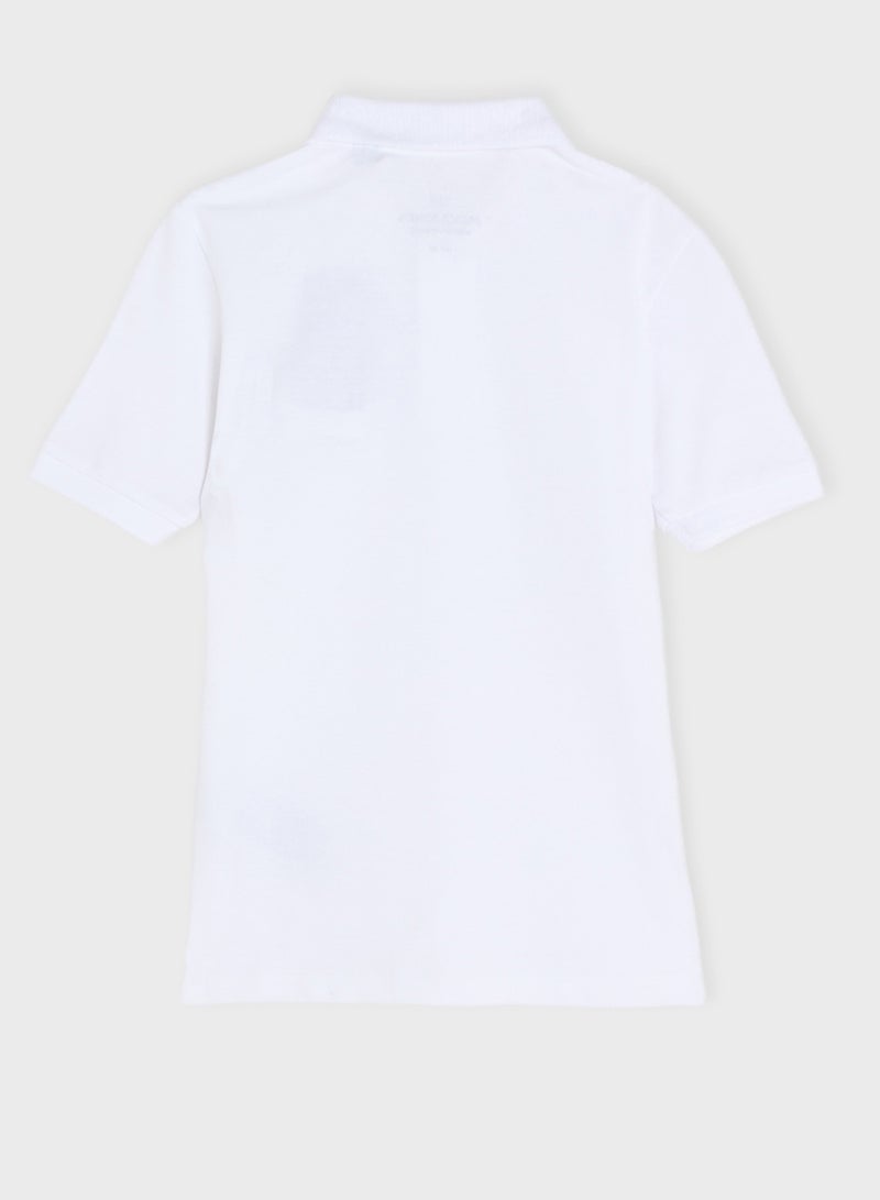 Jack & Jones Junior Kids Jjmakoto Logo Polo - Image 2