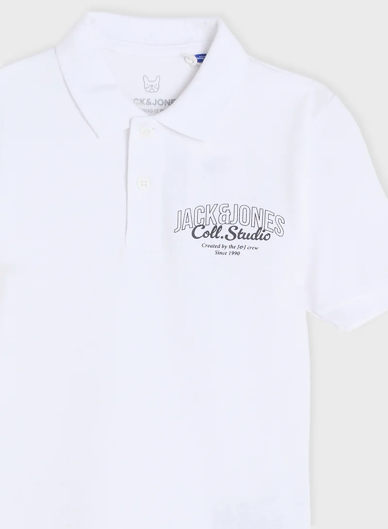 Jack & Jones Junior Kids Jjmakoto Logo Polo