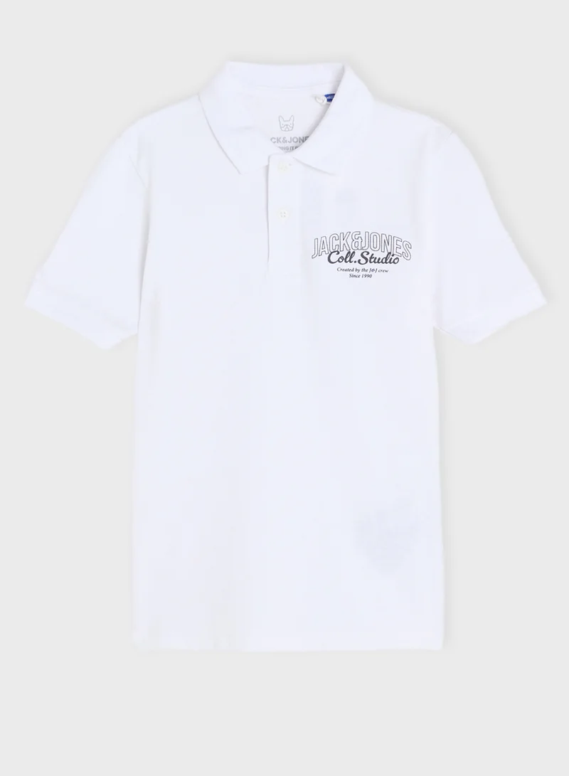 Jack & Jones Junior Kids Jjmakoto Logo Polo