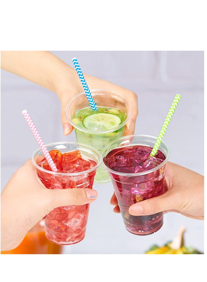 مجموعة حفلات شاملة لـ 100 شخص، مناديل يمكن التخلص منها، وأكواب عصير، وأكواب آيس كريم، وأطباق رغوية، وأكواب رغوية، وملعقة وشوكة، ولفائف ماكسي تكفي 1000 قطعة - Image 1