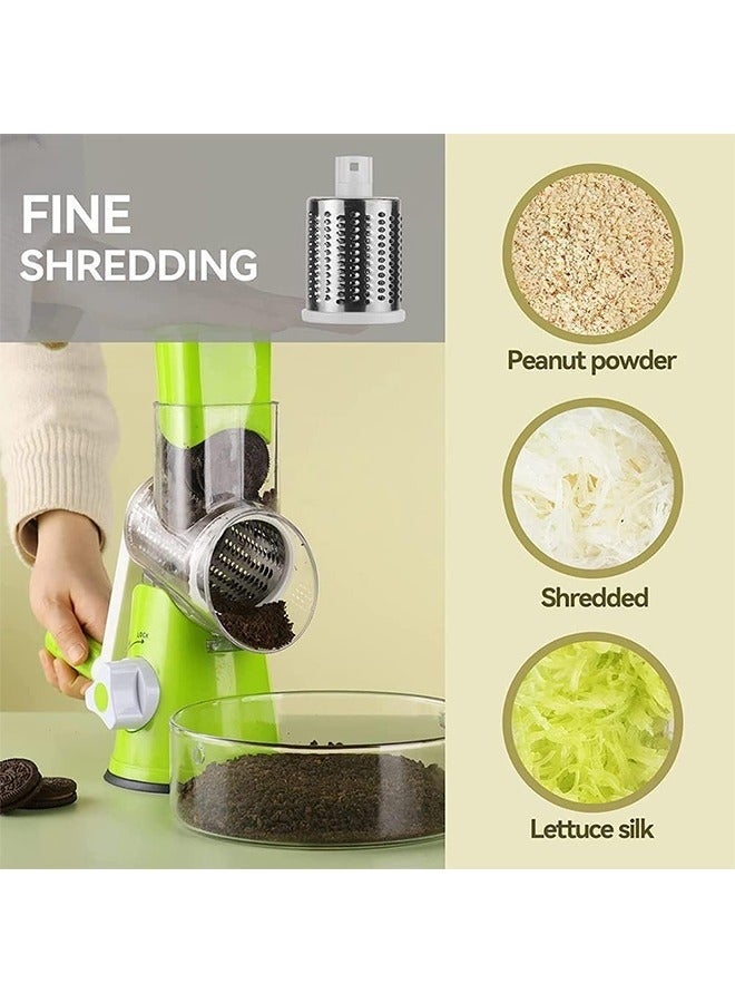 Bukela Vegetable Slicer Handheld Spiral Rotary Drum Slicer For Vegetable Fruit Cheese Nut - Image 5