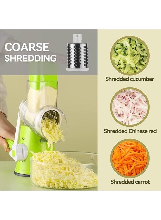 Bukela Vegetable Slicer Handheld Spiral Rotary Drum Slicer For Vegetable Fruit Cheese Nut - Image 4