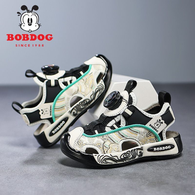 Babudou Boys Sandals Summer Summer Baotou Non-Slip Soft Sole Boys Sports Children'S Beach Shoes - Image 5