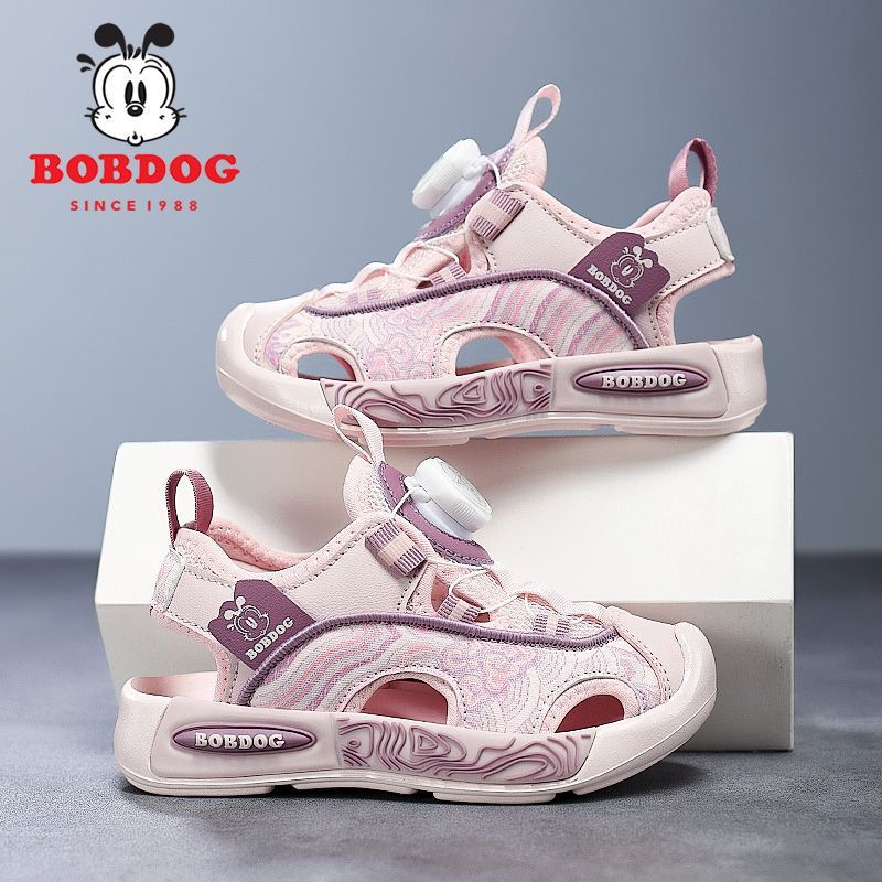 Babudou Boys Sandals Summer Summer Baotou Non-Slip Soft Sole Boys Sports Children'S Beach Shoes - Image 1