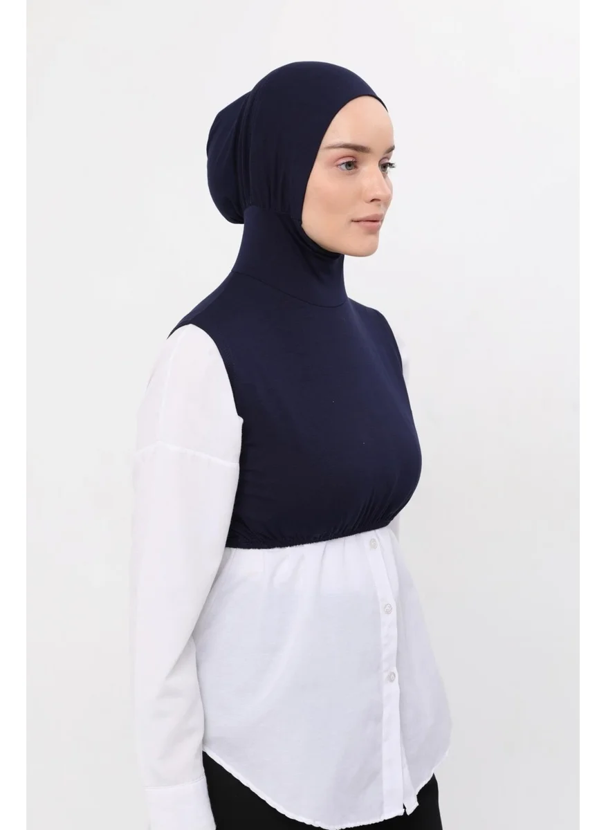 Altobeh Zero Sleeves Neck Collar Bonnet Half Body