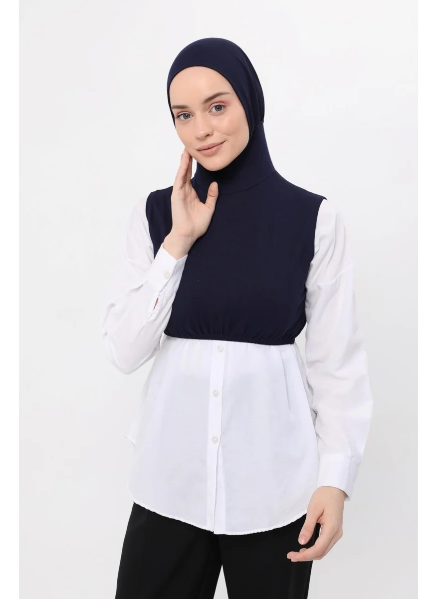 Altobeh Zero Sleeves Neck Collar Bonnet Half Body
