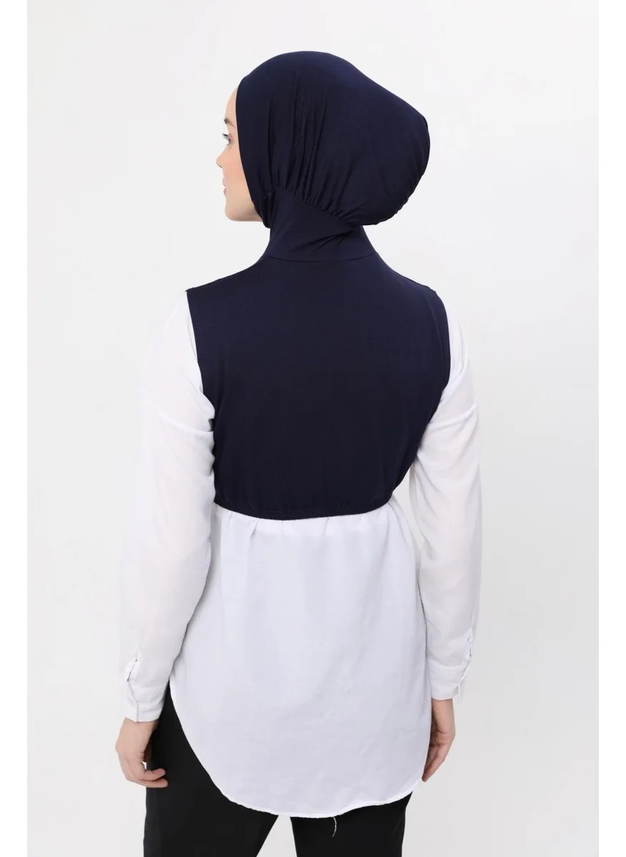 Altobeh Zero Sleeves Neck Collar Bonnet Half Body