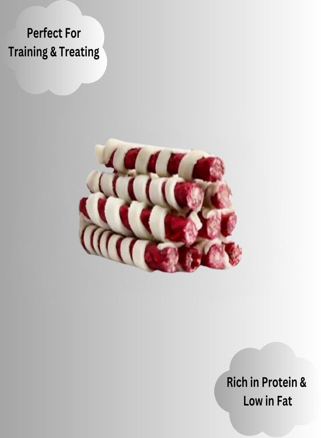 PET FUN Munchy Roll Chew Stick - Natural Dog Treat for All Breeds and Sizes | Promotes Dental Health | Low Fat, High Protein Dog Chew Snack (200 Gram, Muton) - Image 3