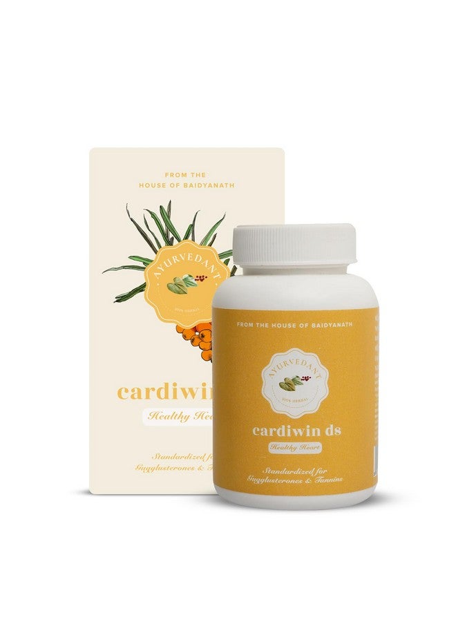 Baidyanath Ayurvedant Cardiwin Ds - Heart Health & Cholesterol Support | | 60 Tablets + Free 8G Ayudant Toothpaste - Image 1