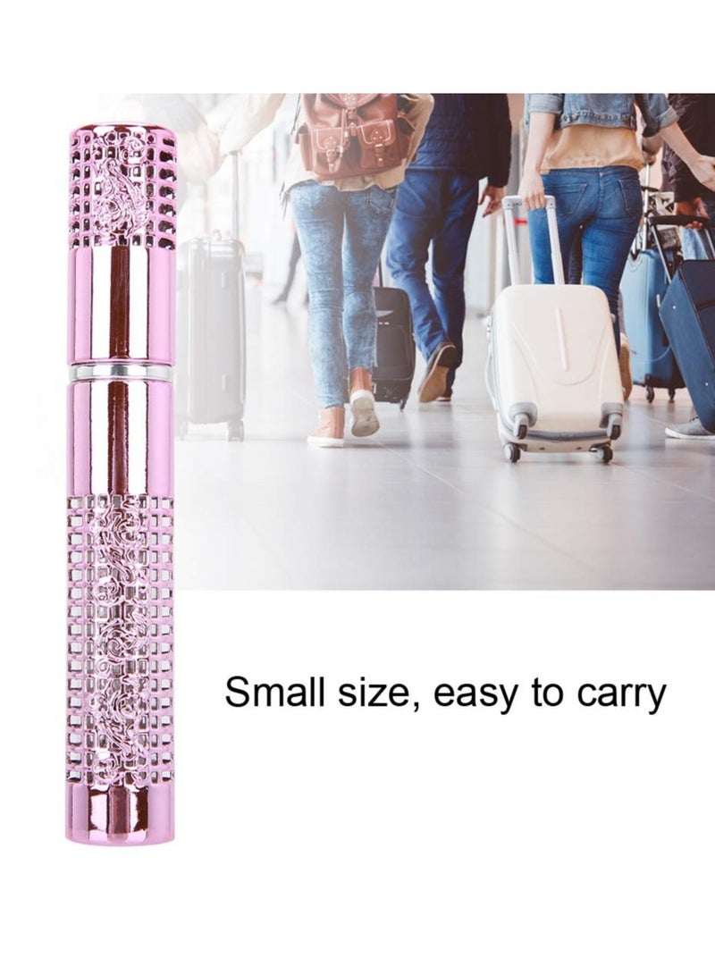 SYOSI 5 قطع زجاجة عطر صغيرة قابلة لإعادة التعبئة، 5 مل زجاجة رذاذ عطر محمولة فارغة، جهاز تفريغ العطور DIY حاويات تخزين العطر مضغوطة قابلة لإعادة تعبئة زجاجات العطور للسوائل العطرية - Image 4