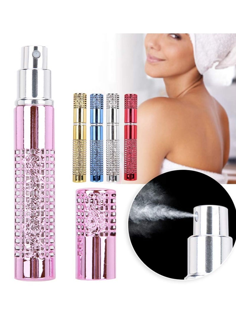 SYOSI 5 قطع زجاجة عطر صغيرة قابلة لإعادة التعبئة، 5 مل زجاجة رذاذ عطر محمولة فارغة، جهاز تفريغ العطور DIY حاويات تخزين العطر مضغوطة قابلة لإعادة تعبئة زجاجات العطور للسوائل العطرية - Image 2