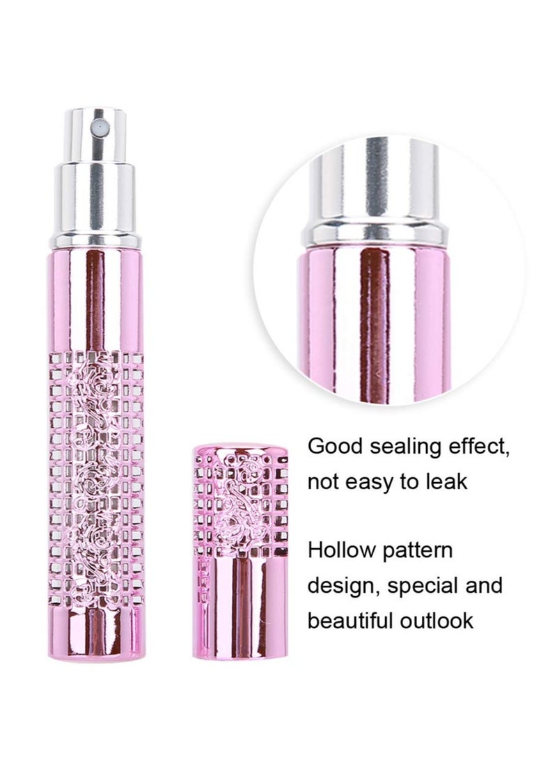 SYOSI 5 قطع زجاجة عطر صغيرة قابلة لإعادة التعبئة، 5 مل زجاجة رذاذ عطر محمولة فارغة، جهاز تفريغ العطور DIY حاويات تخزين العطر مضغوطة قابلة لإعادة تعبئة زجاجات العطور للسوائل العطرية - Image 5