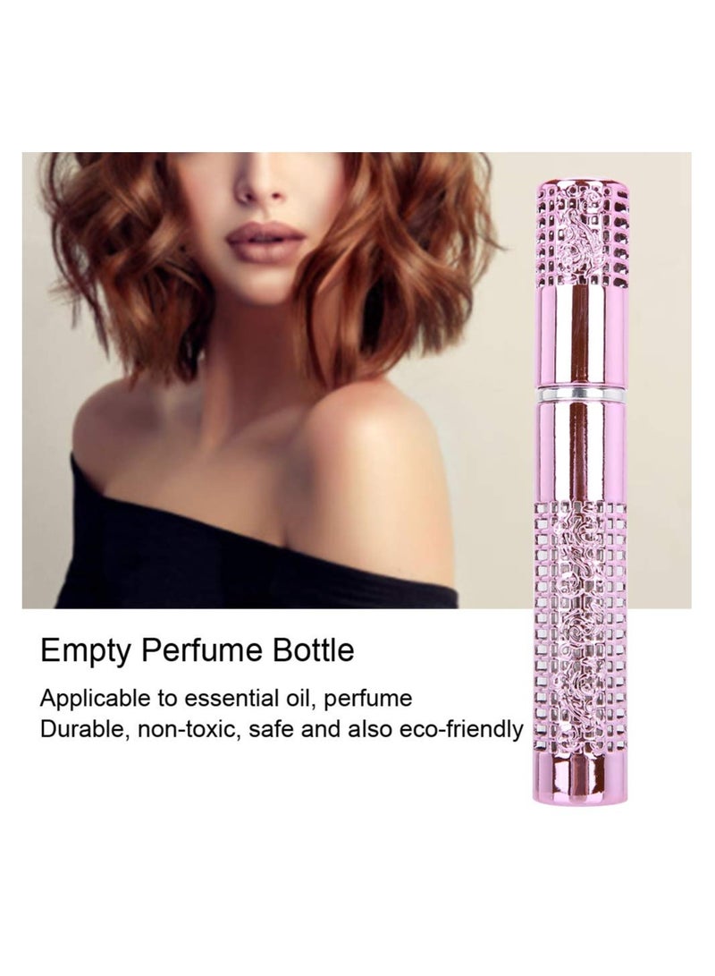 SYOSI 5 قطع زجاجة عطر صغيرة قابلة لإعادة التعبئة، 5 مل زجاجة رذاذ عطر محمولة فارغة، جهاز تفريغ العطور DIY حاويات تخزين العطر مضغوطة قابلة لإعادة تعبئة زجاجات العطور للسوائل العطرية - Image 3
