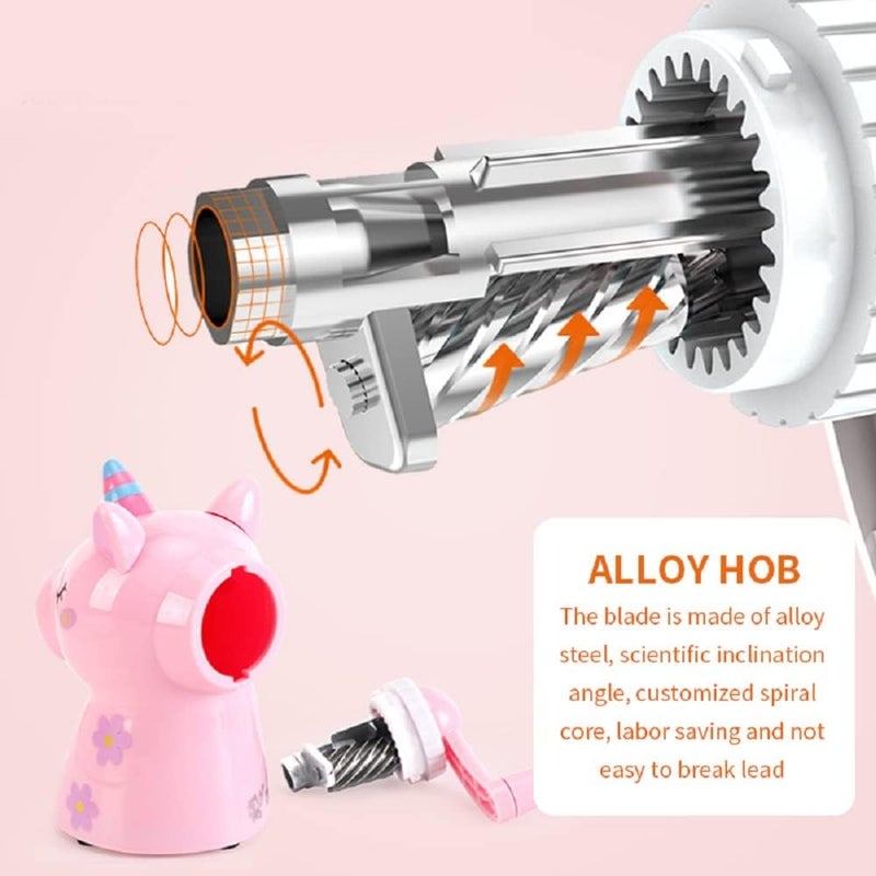 Generic Rockjon Sharpener for Kids | Unicorn Pencil Sharpener, Table Sharpener Machine - Image 3