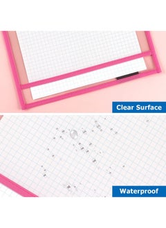 Tamaki 8 Pack Dry Erase Pockets Sleeves With Rings 10 X 14 Inch Ticket Holders Clear Plastic Sleeves Sheet Protectors For Teacher School Classroom Supplies 8 Assorted Colors  - Image 3
