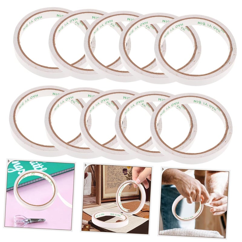 شريط لاصق مزدوج الجوانب بالذوبان الساخن بعرض 3 بوصات، 10 قطع قوي للحرف اليدوية، ألبوم الصور، المكتب - Image 4