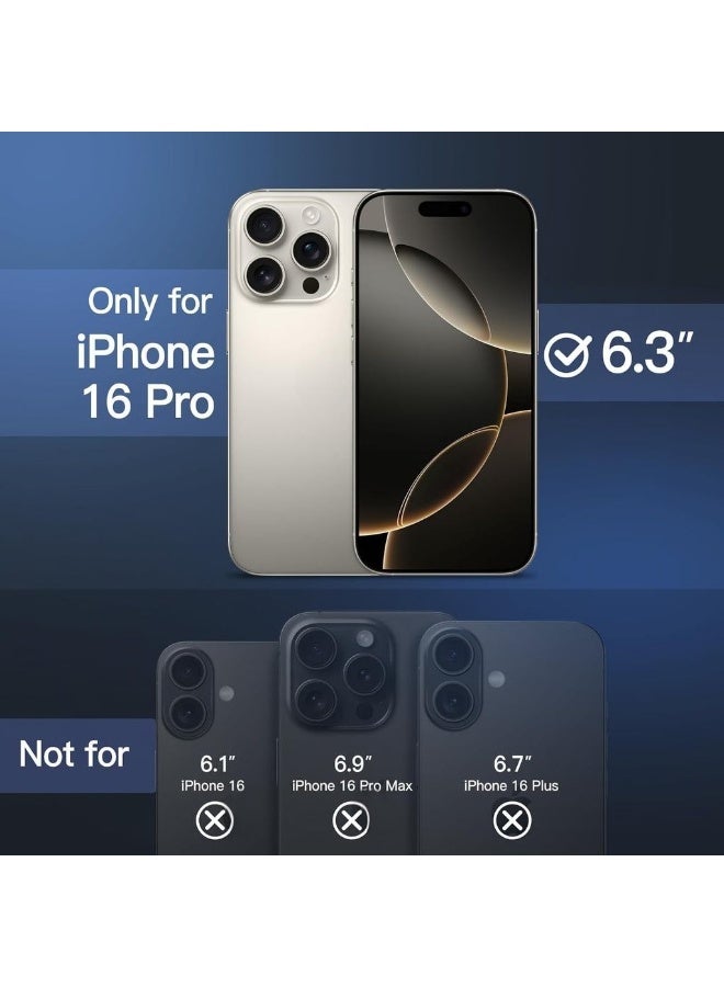 Matte Case For IPhone 16 Pro 6.3-Inch Shockproof Grade Drop Protection Frosted Translucent Back Phone Cover Anti-Fingerprint (Natural Titanium) - Image 2