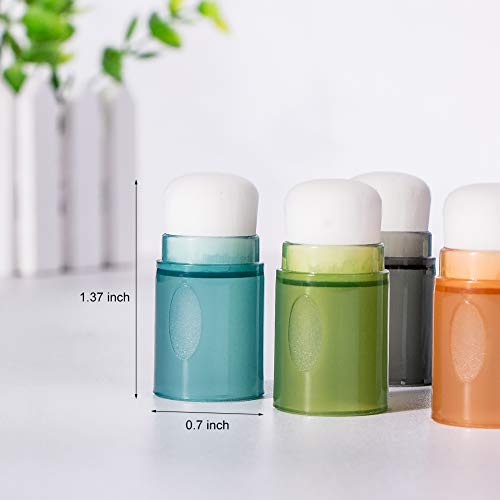Yoseng 16 pcs Finger Ink Blending Brushes for Card Making for Painting,Drawing,Card Making,Commodities for Finger Painting,Craft Color Coded Handles Ink Blender Tool(Brush Head Diameter 0.6") - Image 2