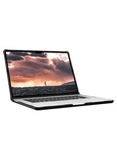 Urban Armor Gear UAG Plyo Macbook Air 15 inch Case M3 A3114 (2024) / M2 A2941 (2023) Rugged Military Grade Protective Hard Shell Laptop Cover Translucent Clear - Ice | Black  - Image 5