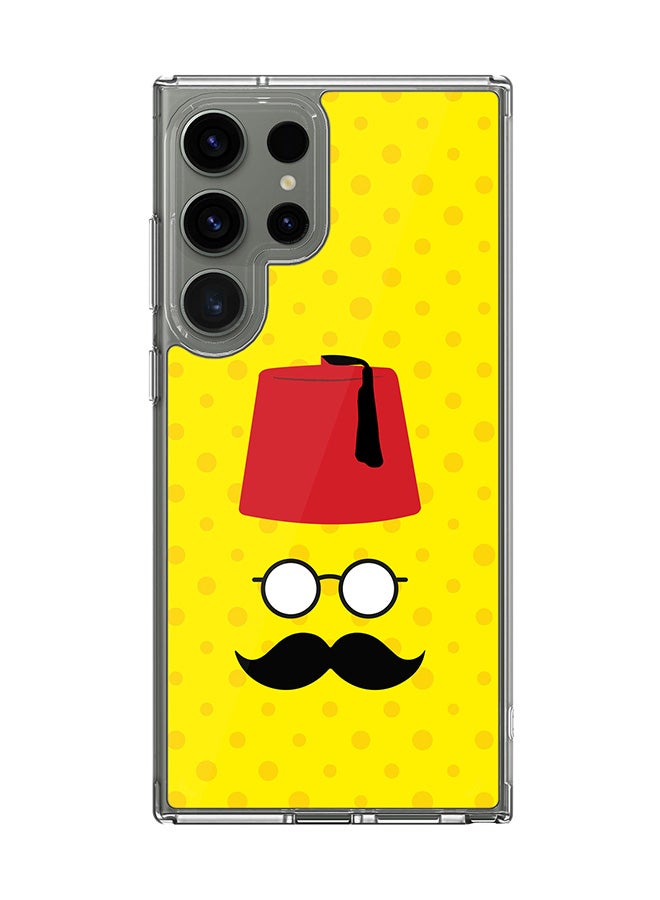 Stylizedd Classic Clear Case for Samsung Galaxy S24 Ultra , Hybrid Soft Case Flexible Edges Anti Drop TPU PC Gel Thin Transparent Cover - Moussy Basha - Image 1