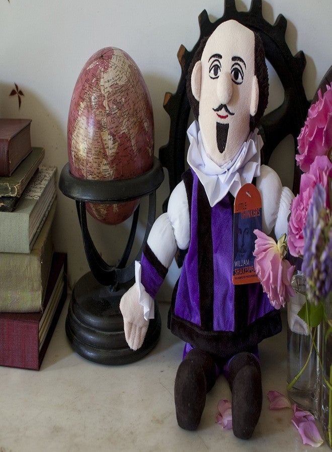 The Unemployed Philosophers Guild William Shakespeare Doll - 12" Soft Stuffed Plush Little Thinker - Image 3